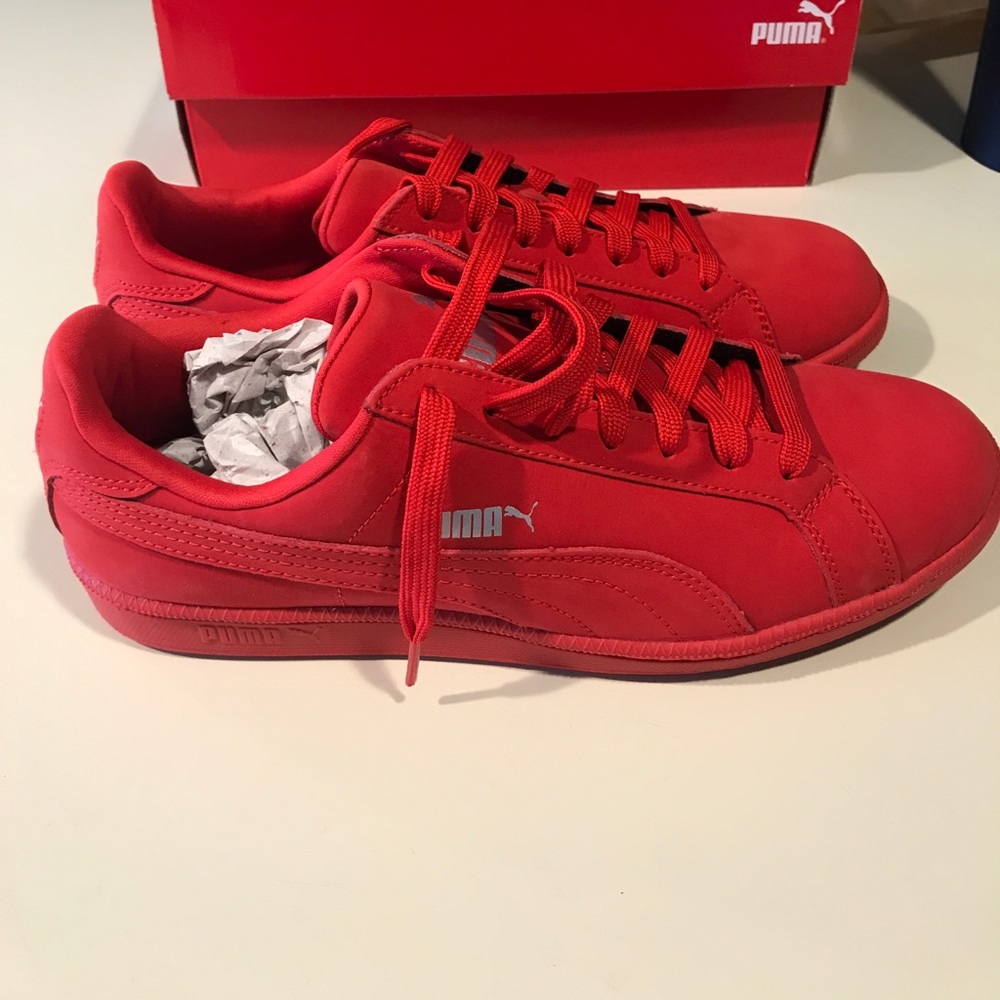Puma Red Suede sneakers brand new
