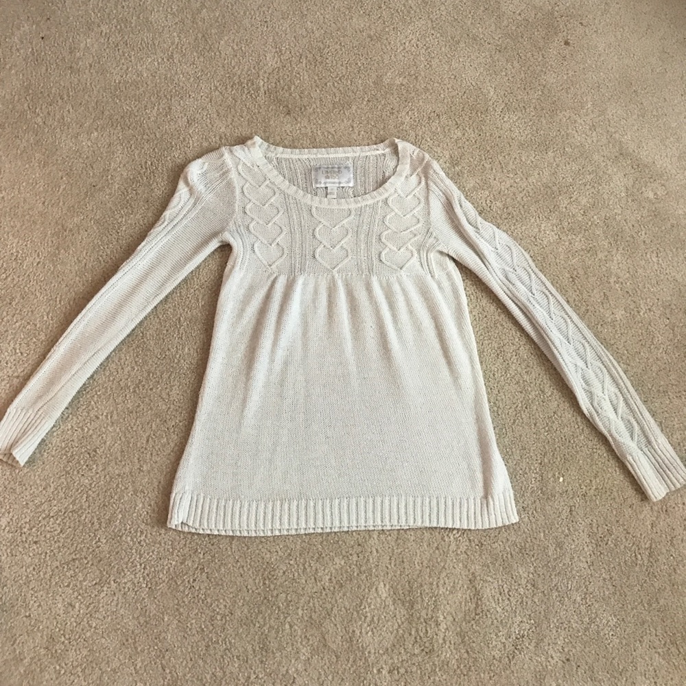 Limited Too White long sleeve shirt with Hearts