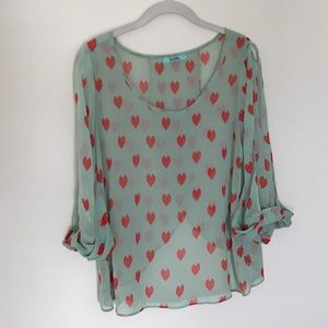 Karlie Sheer Hearts Top