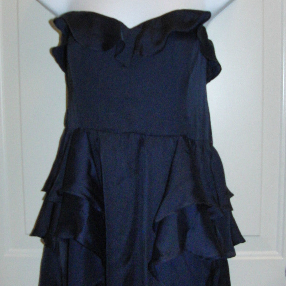 American Eagle Navy Blue Strapless Dress Size 10