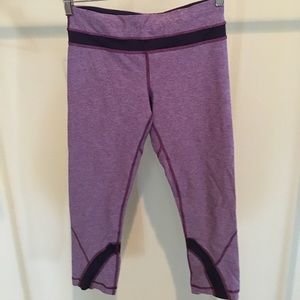 EXCELLENT CONDITION. lululemon purple run crops