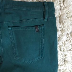 Joe's dark teal stretchy skinny jeans