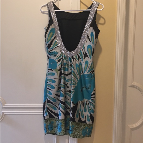midi patterned dress - Picture 2 of 3