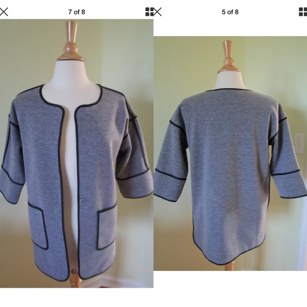 Goodnight Macaroon Small Jacket 3/4 Sleeve Wool