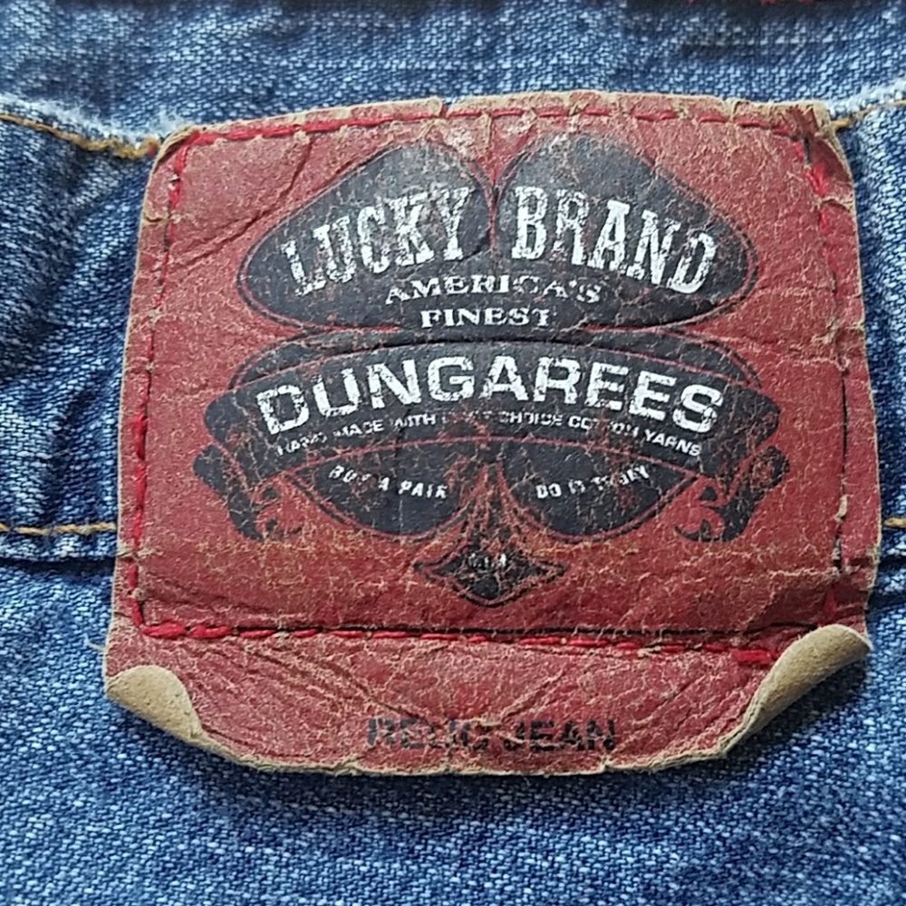 LUCKY BRAND DUNGAREES~JEANS ~🎊HP🎊 - Picture 3 of 4