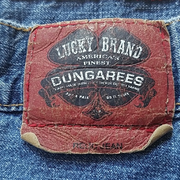 LUCKY BRAND DUNGAREES~JEANS ~๐HP๐ - Picture 3 of 4