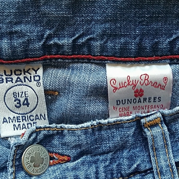 LUCKY BRAND DUNGAREES~JEANS ~๐HP๐ - Picture 4 of 4