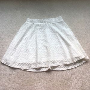 Off white tribal skater skirt