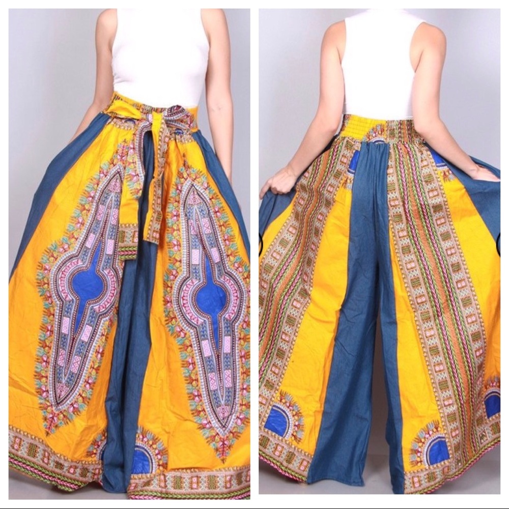 Dashiki Wide Leg Pants