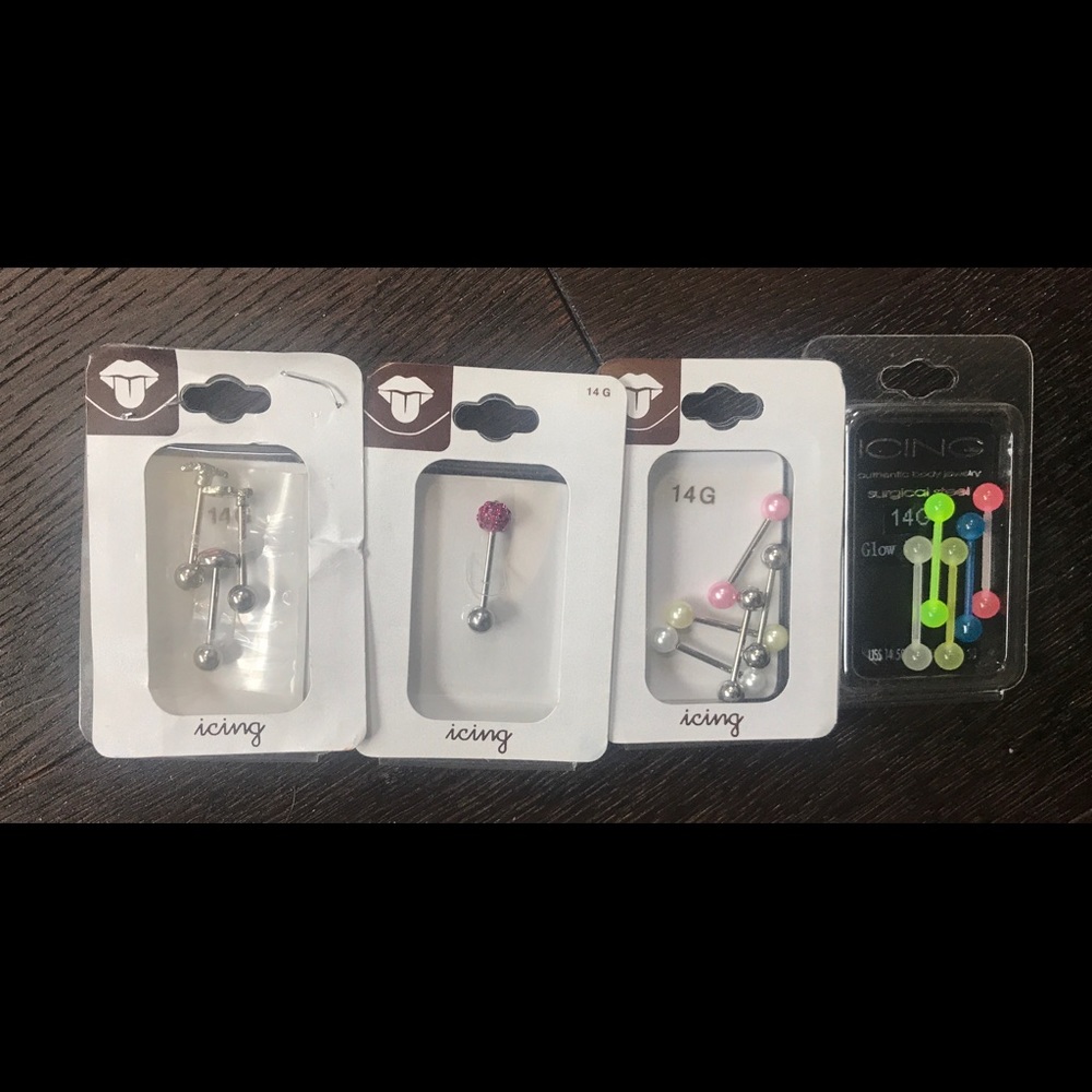 Tongue Ring Bundle (14 Total, BNWT)