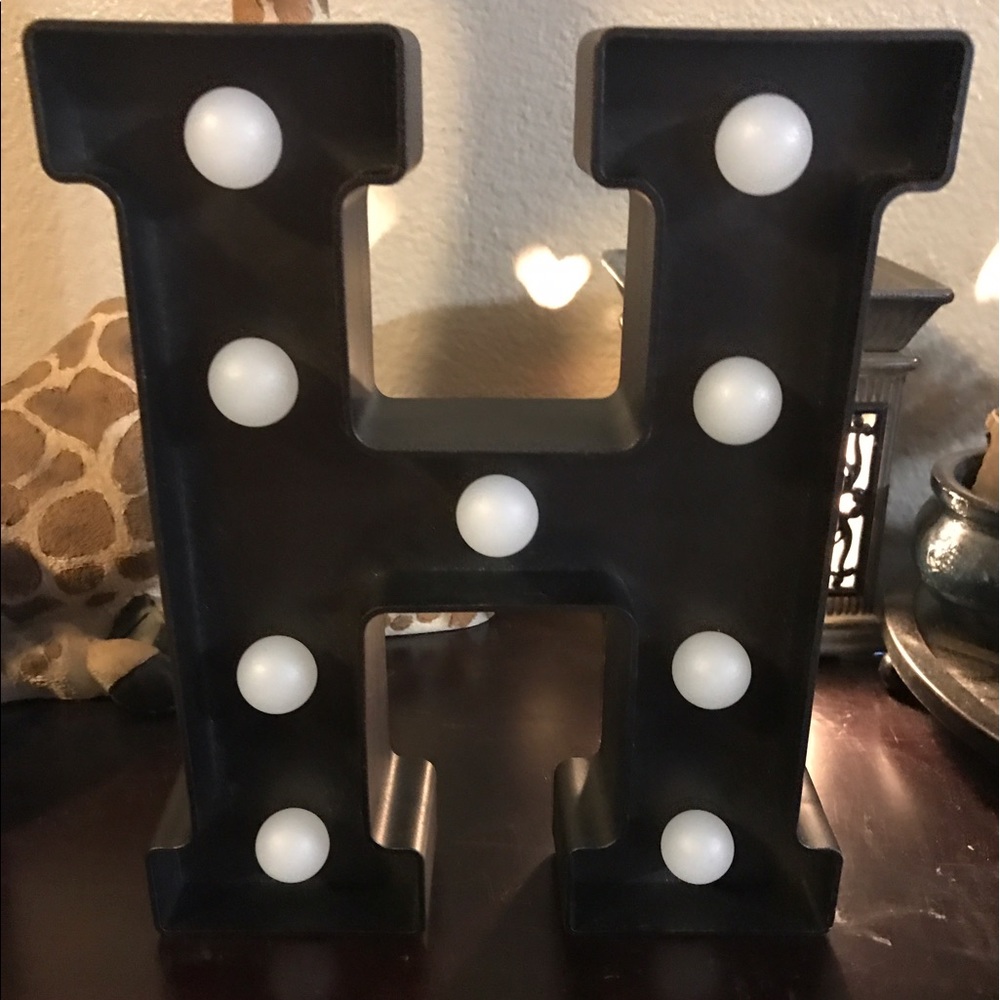 Light up letter