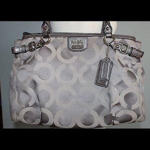 Coach Madison Op Art Kara Sateen Bag