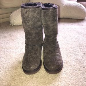LIMITED TIME SALE! Tall Paisley Choc. Brown Uggs