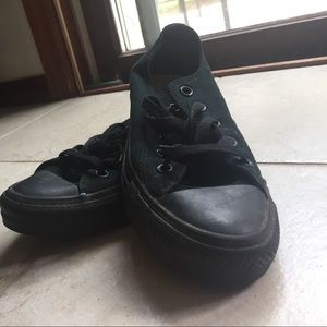 All Black Converse