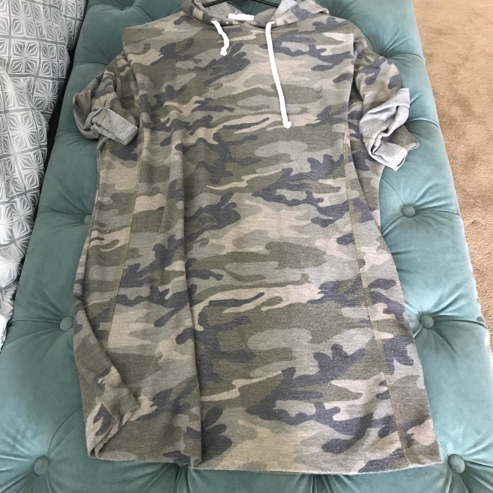 Camouflage Hoodie Dress