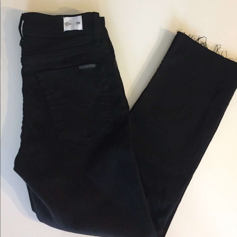 Hudson Black Crop Jean