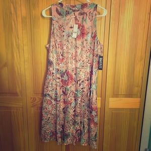 NY&Co ruffle flower dress sz 16