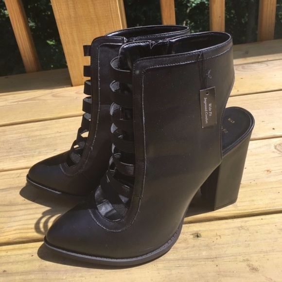 Asos Shoes - New Look ASOS Edgy Wide Fit Multi Strap Booties 9