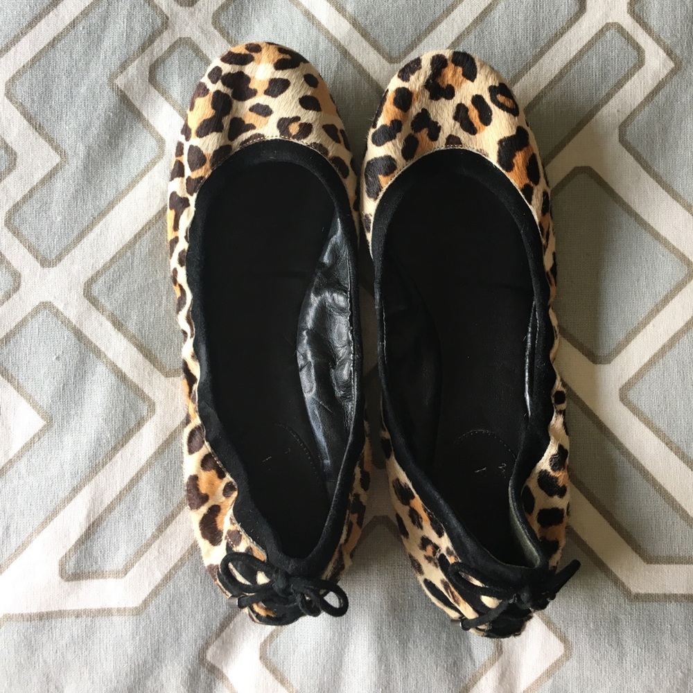 Cole Haan leopard flats