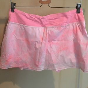 lululemon Pace Setter skirt in pink tie dye
