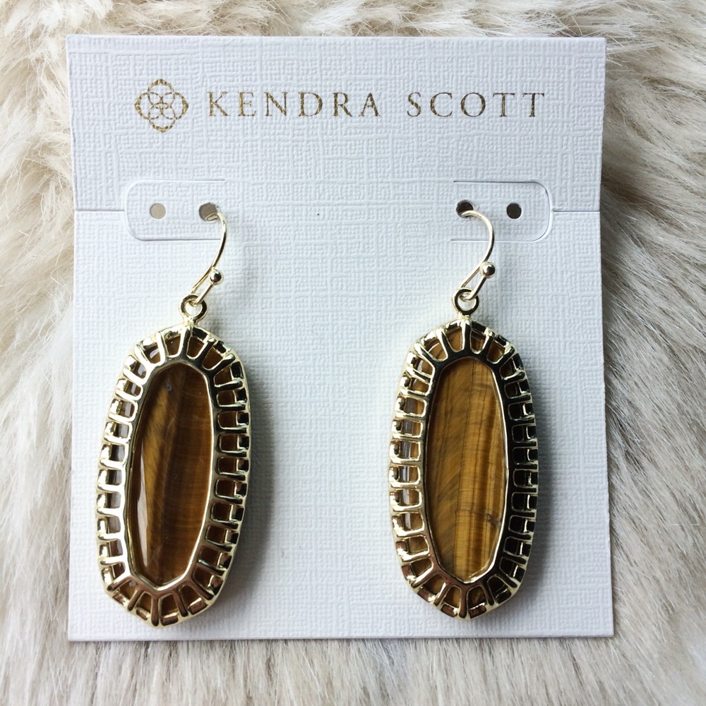 Kendra Scott Tigers Eye Dayla Earrings