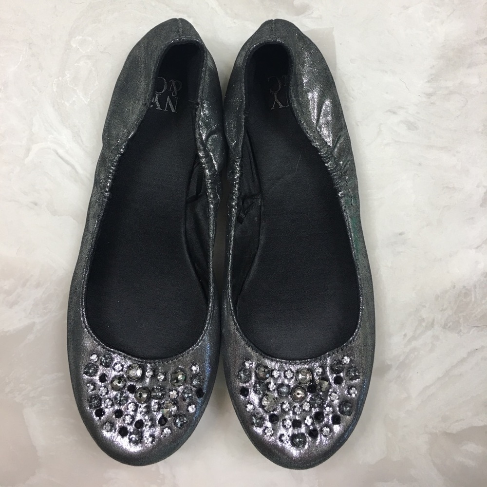 NY&Co Pewter Ballet flats, size 6