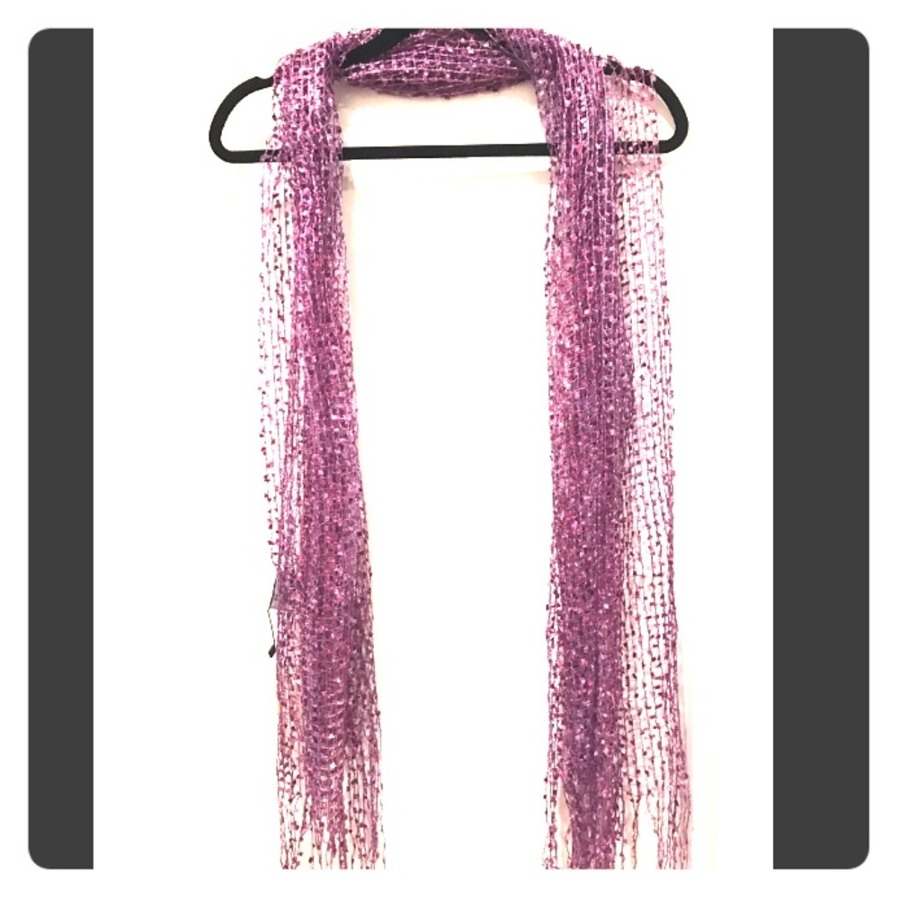 Purple Sequin Scarf