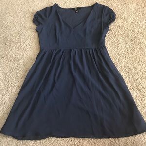 Navy blue baby doll t-shirt dress