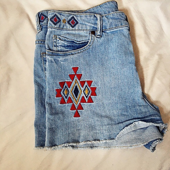 High waist jean shorts. - Picture 1 of 7