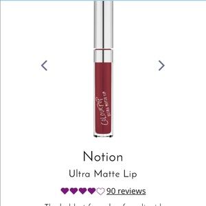 Colourpop ultra Matt liquid lipstick.