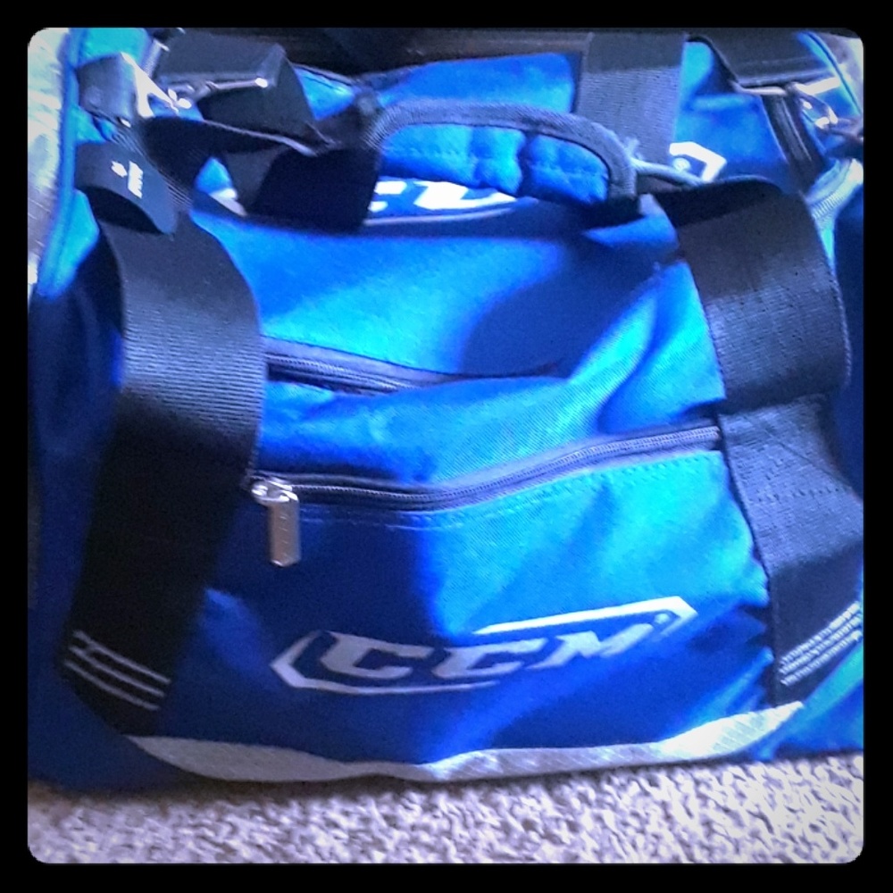 Blue gym bag