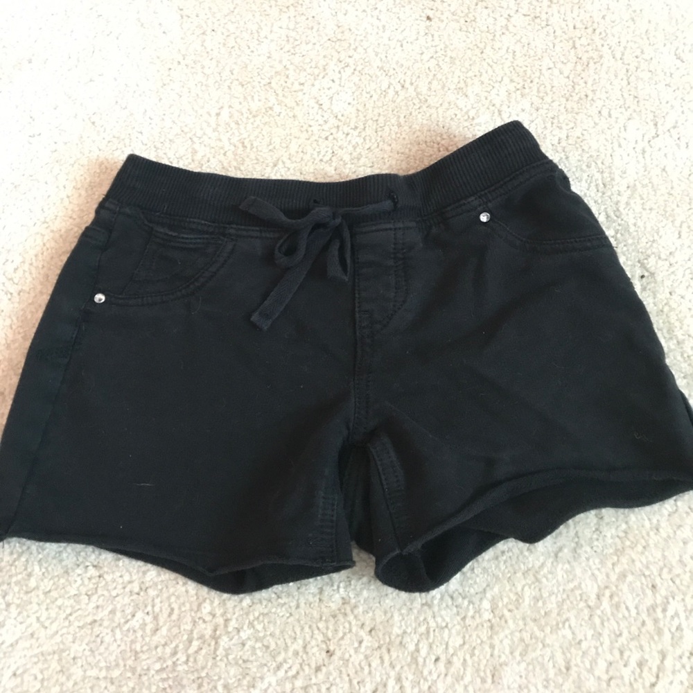 Justice Plain Black Shorts