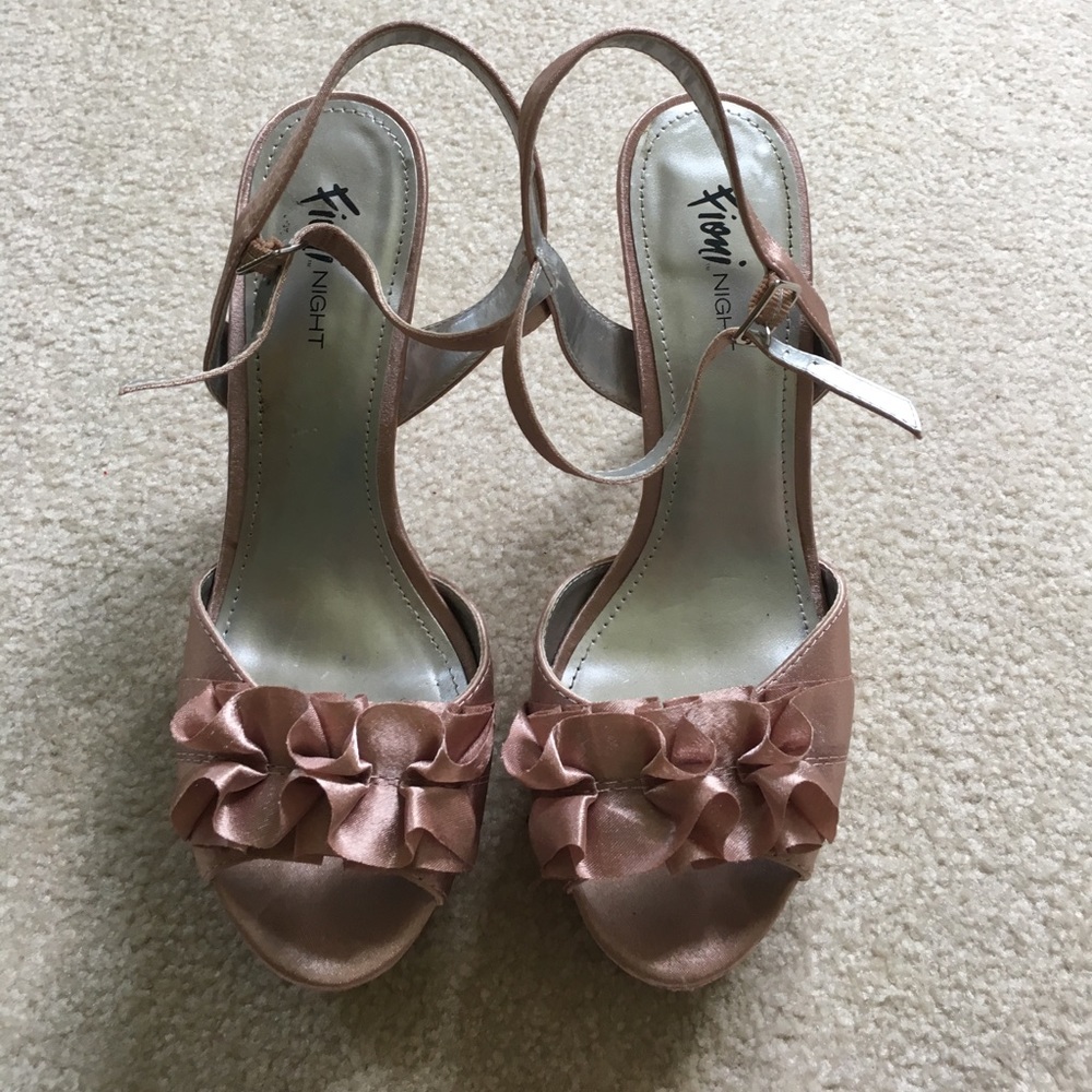 Ruffle High Heels