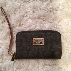 Michael Kors wallet with wrist strap