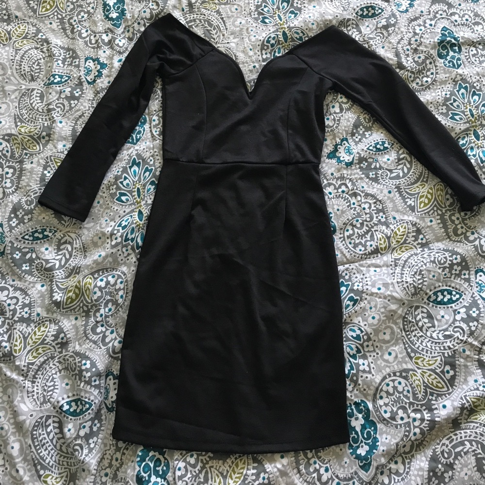 V Neck Bodycon Dress