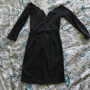 V Neck Bodycon Dress