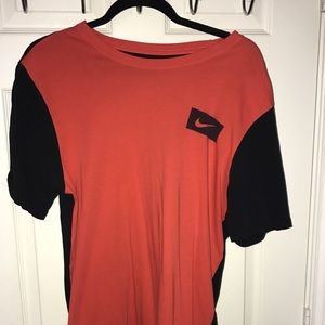 Athletic Cut Nike Tee Red and Black