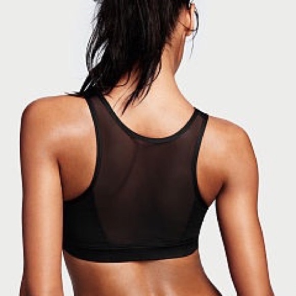 New Victoria's Secret VSX Mesh Inset Sports Bra - Picture 2 of 7
