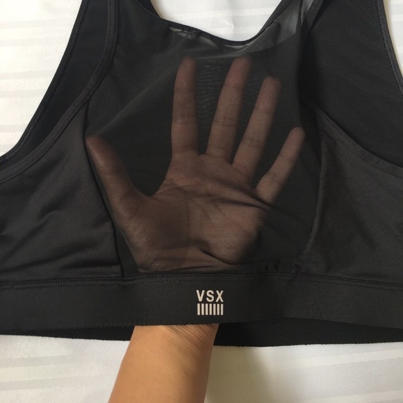 New Victoria's Secret VSX Mesh Inset Sports Bra - Picture 5 of 7