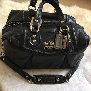 Black Leather Coach Bag