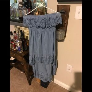 Off the shoulder western style dress