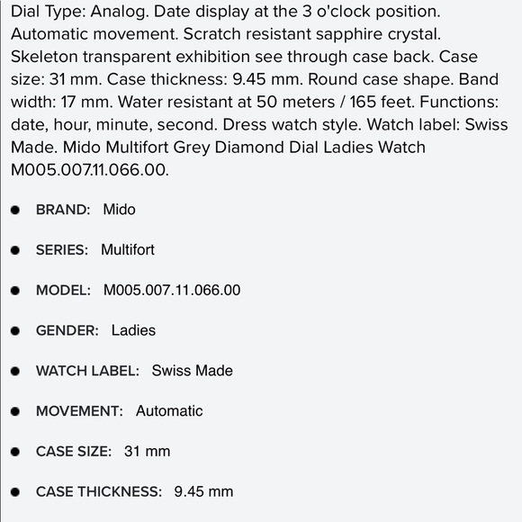 MIDO Multifort Women Watch main image 4