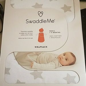 SWADDLE ME GRAY STAR 1-4 MONTHS