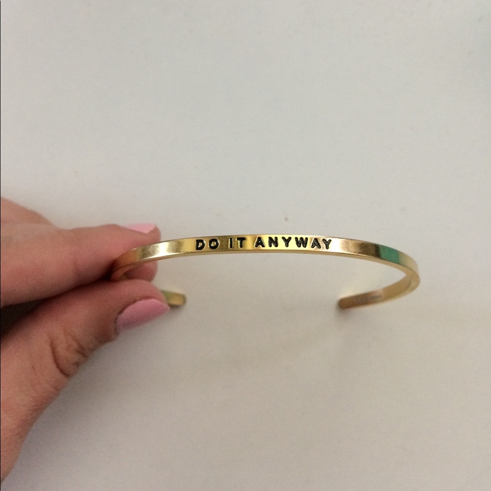 Gold Mantraband "Do It Anyway" Bangle