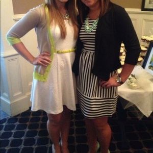 Express White dress with belt