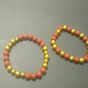 Gold and Garnet hematite bracelet