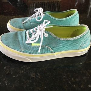 Turquoise vans