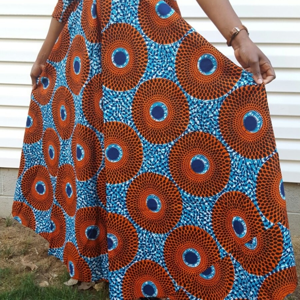 African maxi Ankara dreee