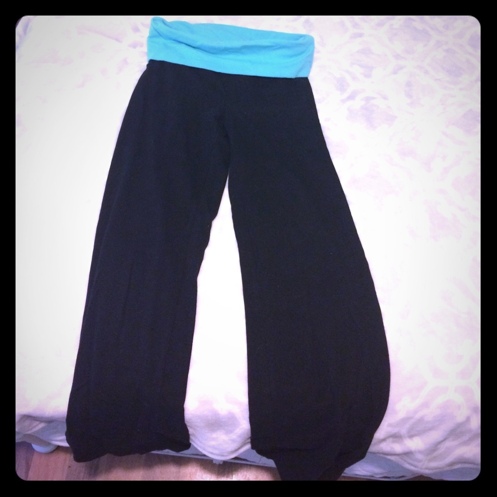 Leggings with aqua band