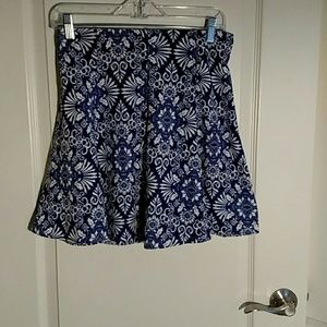 Blue Skater Skirt